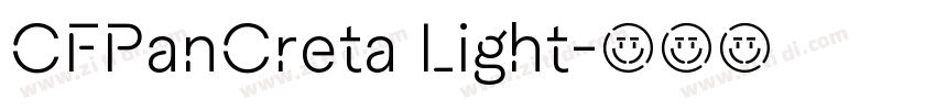 CFPanCreta Light字体转换
